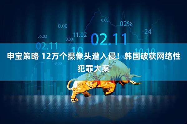 申宝策略 12万个摄像头遭入侵！韩国破获网络性犯罪大案